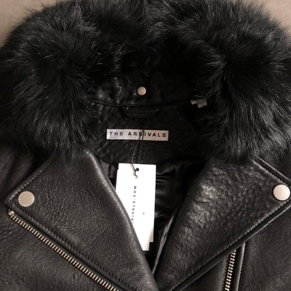 The COOLEST Leather Moto Jacket by The Arrivals - Picture 11 of 13